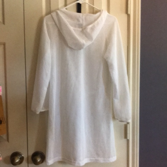 Mesh Hooded Cover Up. M - Picture 3 of 5